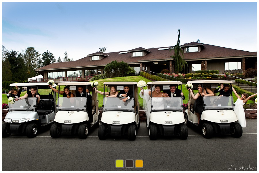 Bear Creek Country Club Wedding Group photo at Bear Creek Country Club in Woodinville